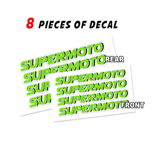 StickerBao 17-inch Supermoto wheel rim vinyl sticker with number 31 for Yamaha WR250R, YZ250F, and YZ450F motorcycles.