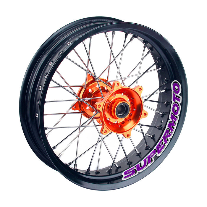 17 inch SUPERMOTO inner rim vinyl sticker with number 31 for Yamaha WR250R, YZ250F, YZ450F, by StickerBao.