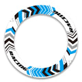 17 inch Yamaha Suzuki Aprilia wheel rim protection sticker set by StickerBao, featuring front and rear wheel rim decals.