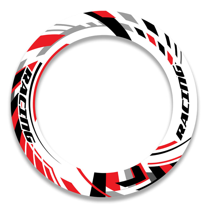 17 inch Suzuki, Aprilia, BMW wheel rim protection sticker set with front and rear wheel decals by StickerBao