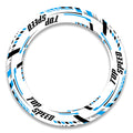 BMW Ducati MV Agusta 17-inch wheel rim protection sticker set by StickerBao, featuring front and rear wheel decals and decals.