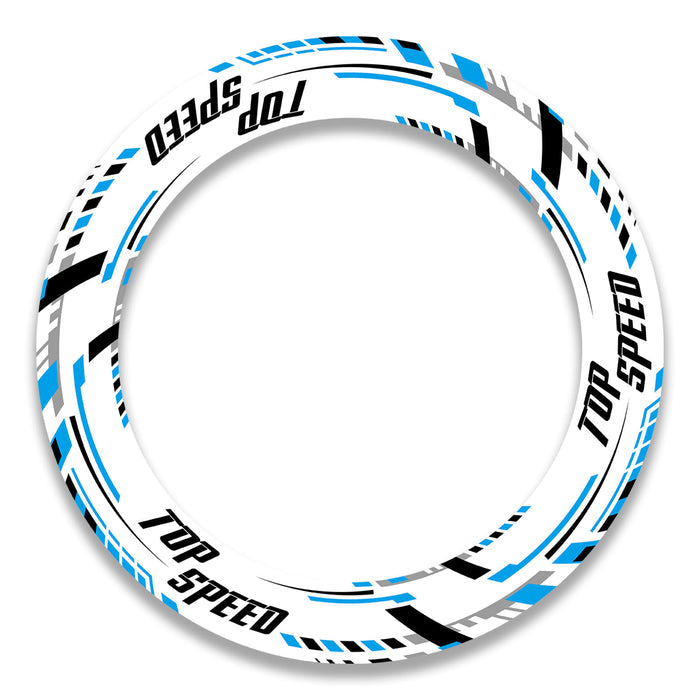 BMW Ducati MV Agusta 17-inch wheel rim protection sticker set by StickerBao, featuring front and rear wheel decals and decals.
