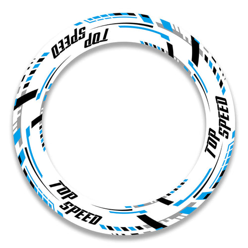 BMW Ducati MV Agusta 17-inch wheel rim protection sticker set by StickerBao, featuring front and rear wheel decals and decals.