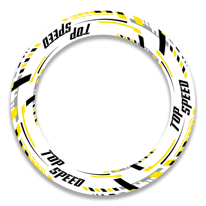 Set of 17-inch BMW, Ducati, MV Agusta wheel rim protection stickers with front and rear decal set by StickerBao.