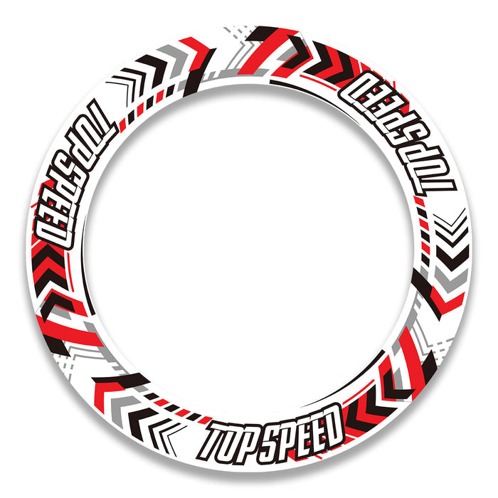 Set of 17-inch wheel front and rear rim protection stickers for Ducati, MV Agusta, and Triumph motorcycles by StickerBao.