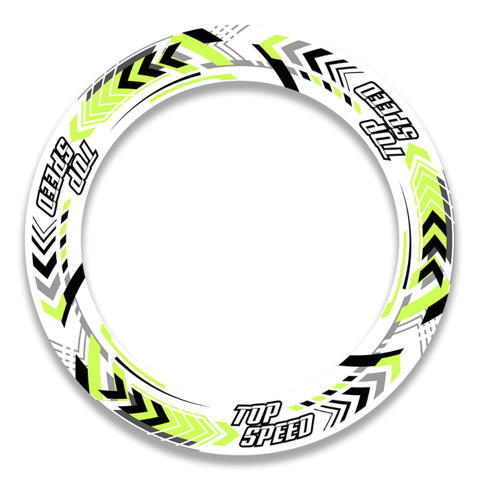 17-inch wheel rim protection sticker set for Yamaha, Suzuki, Aprilia motorcycles, featuring front and rear wheel decal designs by StickerBao.