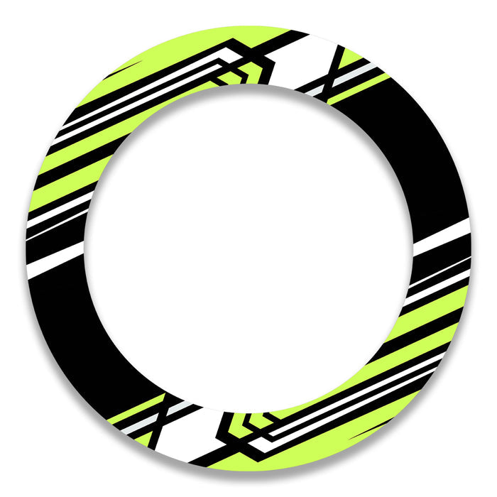 Set of 17-inch wheel rim protection stickers for Honda, Yamaha, Suzuki bikes, featuring stylish decal designs by StickerBao.