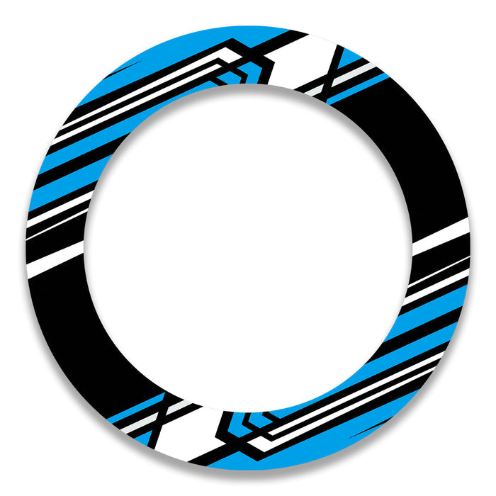 17-inch wheel rim protection sticker set for Honda, Yamaha, Suzuki bikes, includes front and rear decals by StickerBao.