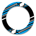 17-inch wheel rim protection sticker set for Honda, Yamaha, Suzuki bikes, includes front and rear decals by StickerBao.