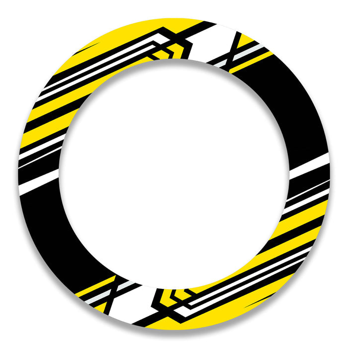 Set of 17-inch wheel rim protection stickers for Honda, Yamaha, Suzuki, by StickerBao, featuring front and rear wheel decal decals.