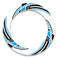 Set of 17-inch Suzuki, Aprilia, BMW wheel rim protection stickers and decals by StickerBao, featuring front and rear wheel designs.