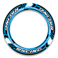 Set of 17-inch wheel rim protection stickers for BMW, Ducati, MV Agusta, featuring stylish decal designs by StickerBao.