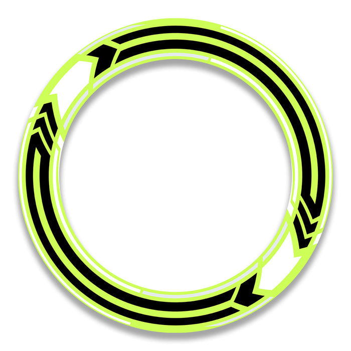 Set of 17-inch wheel rim protection stickers for Ducati, MV Agusta, and Triumph motorcycles, featuring sleek decal designs by StickerBao.