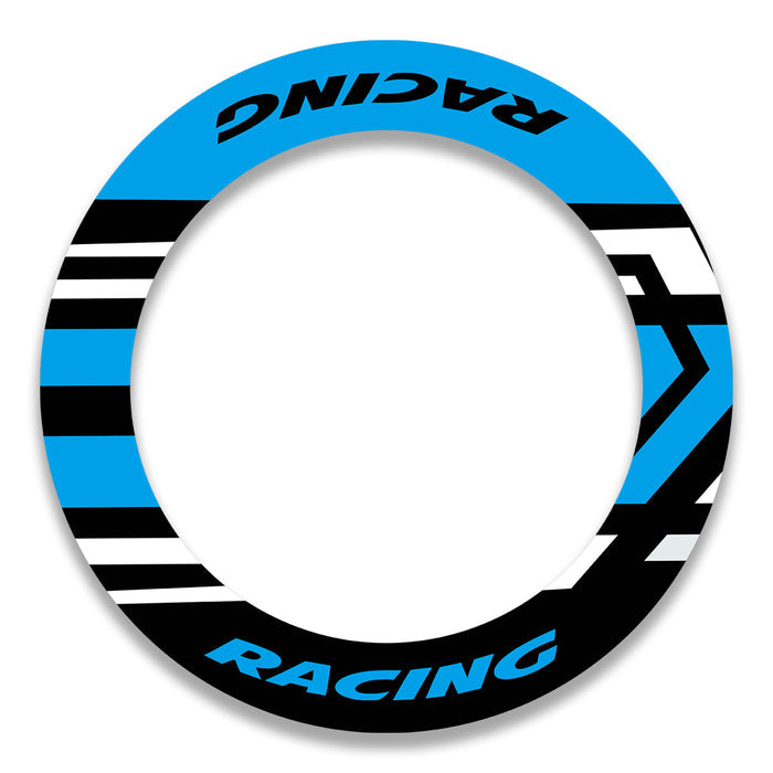 Set of 17-inch wheel rim protection stickers for front and rear wheels on MV Agusta, Triumph, Kawasaki bikes by StickerBao.