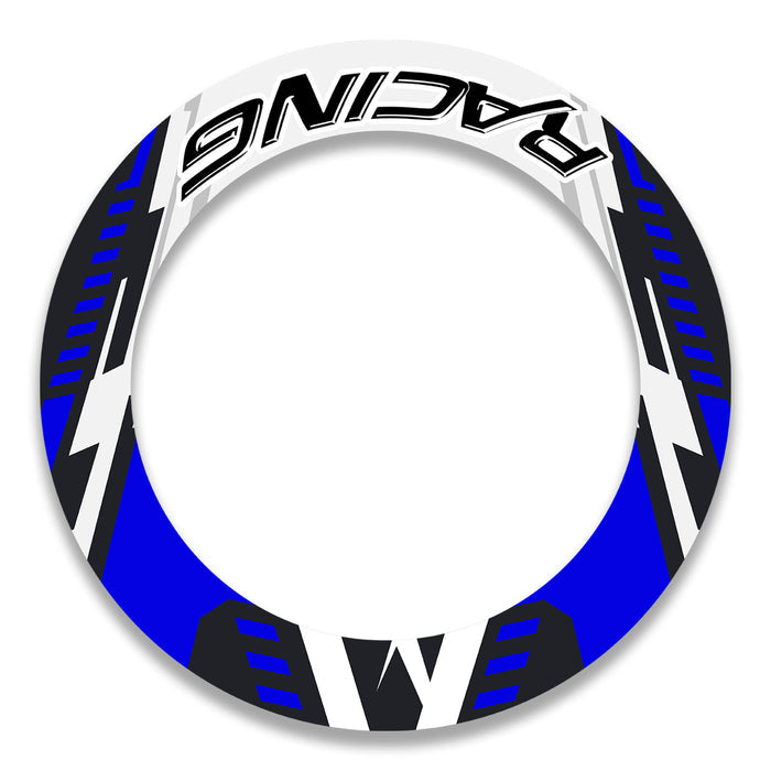 17-inch wheel rim protection sticker set for Honda, Yamaha, Suzuki motorcycles, featuring front and rear wheel decals by StickerBao.