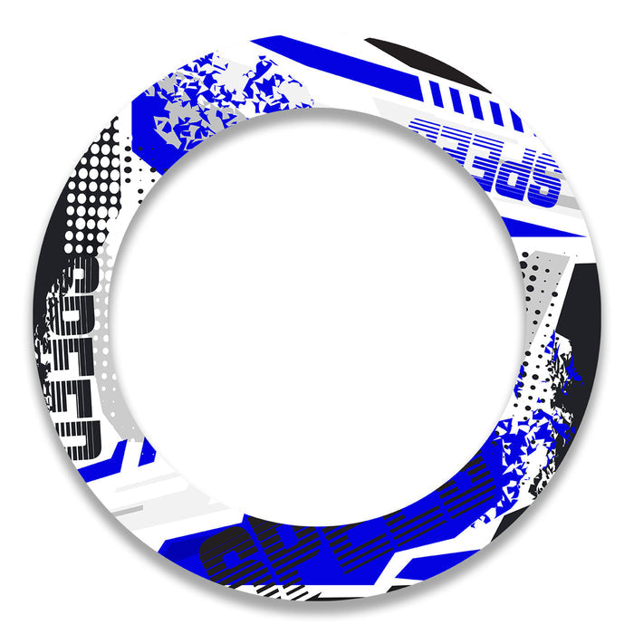 Yellow and black 17-inch wheel rim protection sticker set for Yamaha, Suzuki, and Aprilia motorcycles by StickerBao.