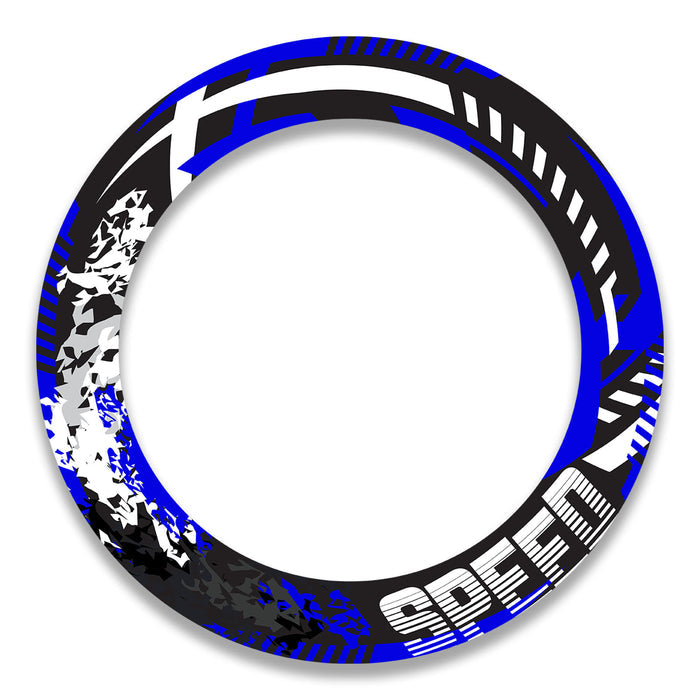 17-inch wheel rim protection sticker set for MV Agusta, Triumph, Kawasaki bikes, featuring stylish decals for front and rear wheels.