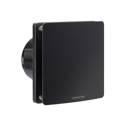 Airmaster RFP4TB Matt Black 100mm/4-Inch Decorative Extractor Fan with Overrun Timer