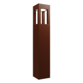 Ansell AARIES/900/RU/WW Aries Bollard 900mm Warm White Rust