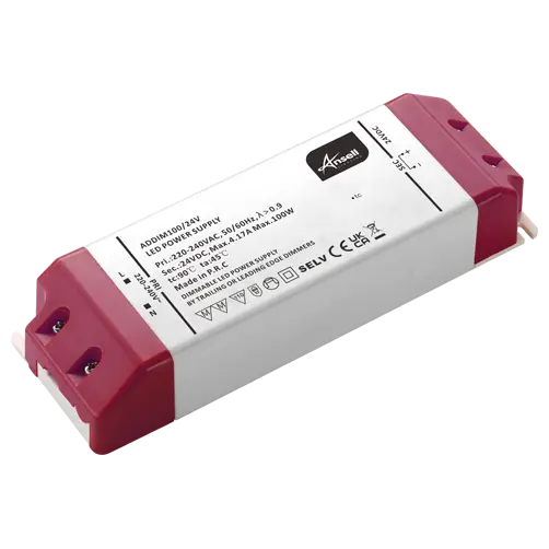 Ansell ADDIM100/24V 100W 24V Triac Dimmable LED Driver