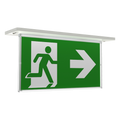 Ansell ARAZLED/LI/3M/DA Razzo Lithium Recessed Exit Sign White – Maintained & Non-Maintained Options, Slim Profile, DALI Emergency, 3-Hour Duration