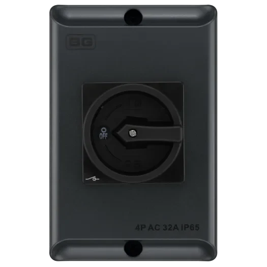 BG CPRSD432AG-01 32A AC Rotary Switch Isolator in Anthracite Grey