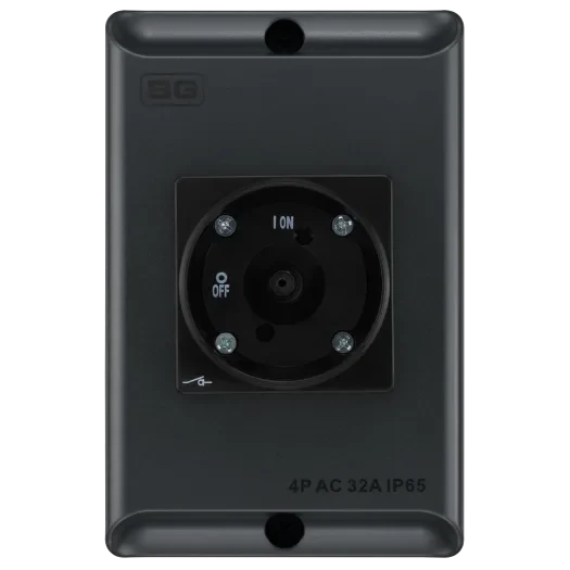 BG CPRSD432AG-01 32A AC Rotary Switch Isolator in Anthracite Grey
