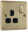 BG NAB21B Nexus Metal Antique Brass Single, switched, single pole