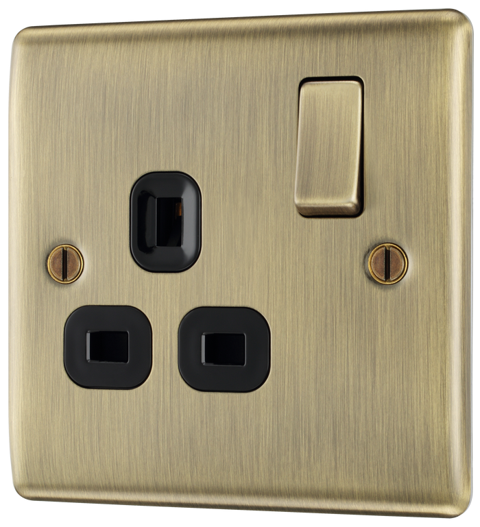 BG NAB21B Nexus Metal Antique Brass Single, switched, single pole