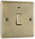 BG NAB31 Nexus Metal Antique Brass 20A, double pole, with indicator