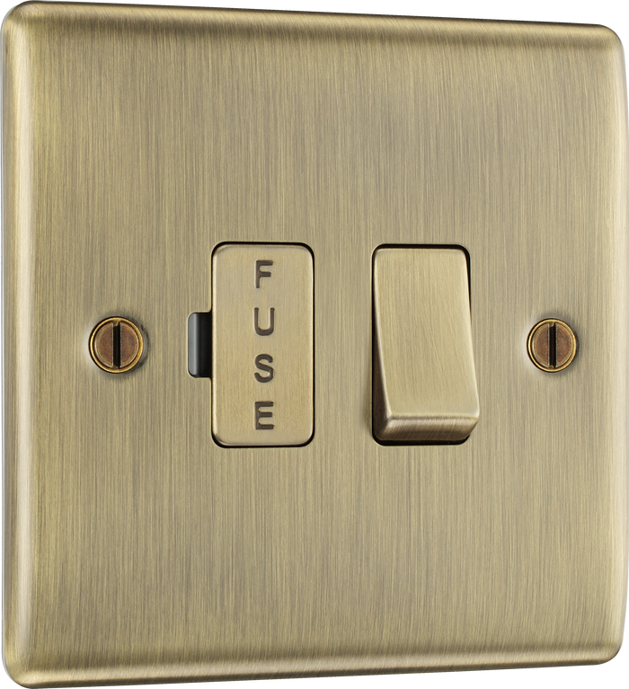 BG NAB50 Nexus Metal Antique Brass Switched and fused