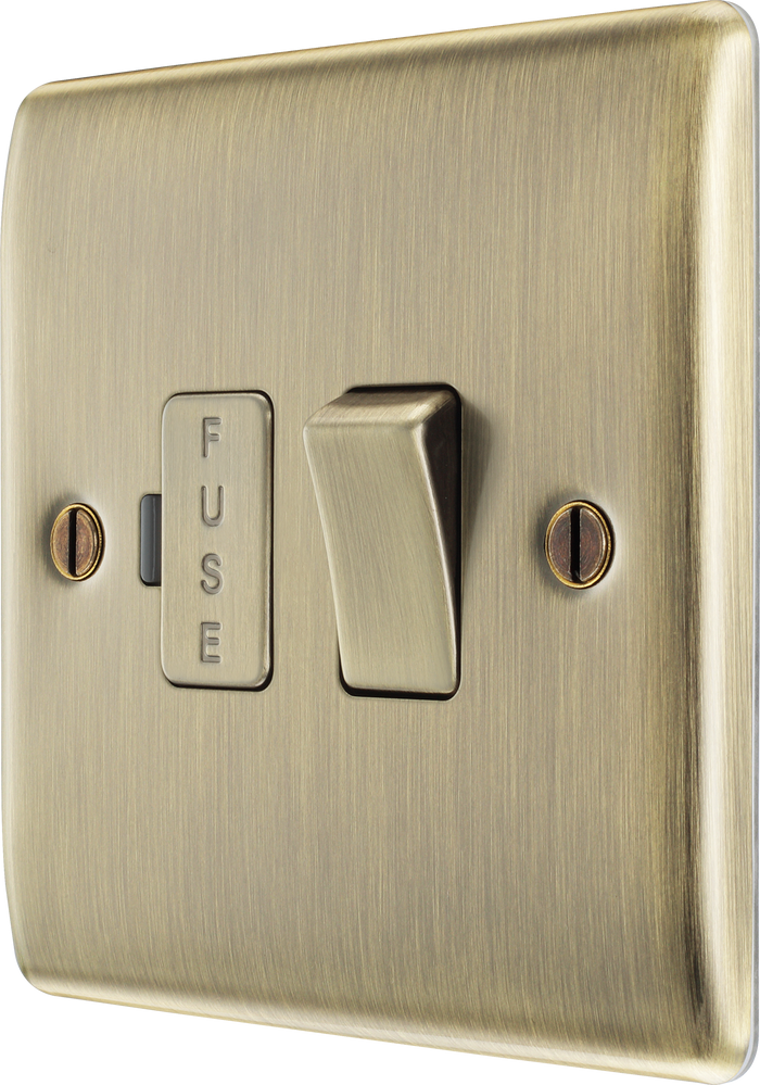 BG NAB50 Nexus Metal Antique Brass Switched and fused