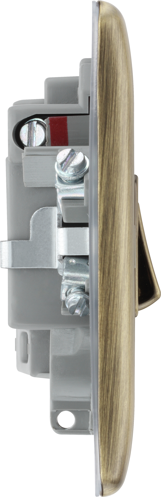 BG NAB52 Nexus Metal Antique Brass Switched and fused with indicator