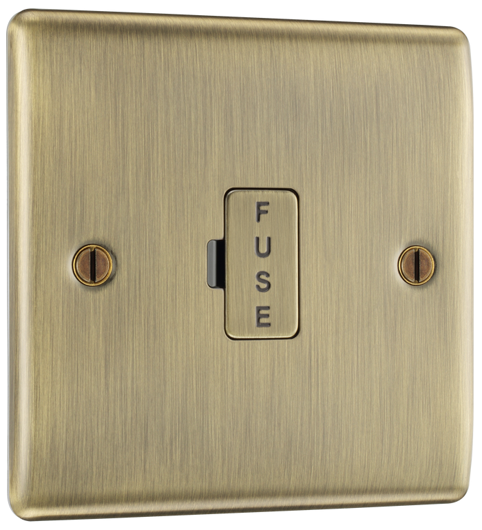 BG NAB54 Nexus Metal Antique Brass Unswitched and fused
