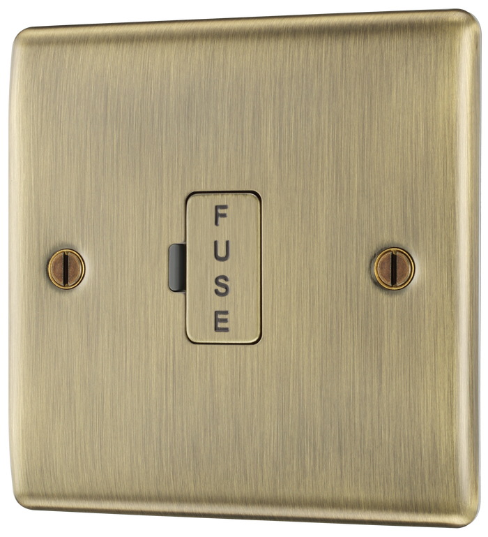 BG NAB54 Nexus Metal Antique Brass Unswitched and fused
