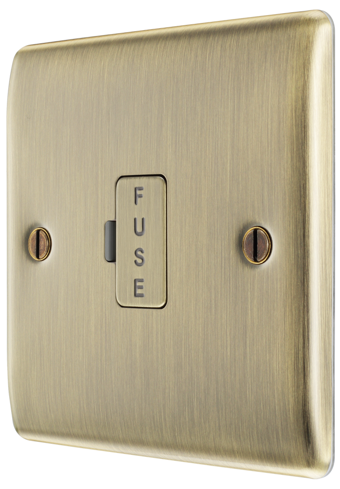 BG NAB54 Nexus Metal Antique Brass Unswitched and fused