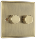 BG NAB82 Nexus Metal Antique Brass Double, 2 way push 200W