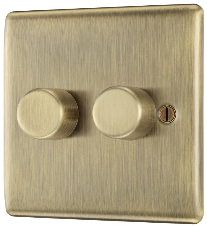 BG NAB82 Nexus Metal Antique Brass Double, 2 way push 200W
