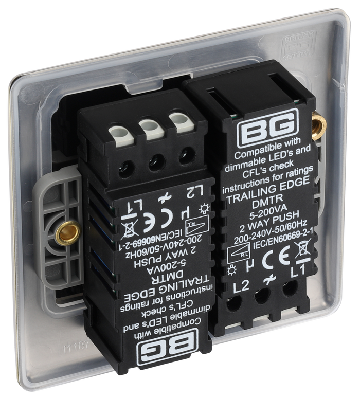 BG NAB82 Nexus Metal Antique Brass Double, 2 way push 200W