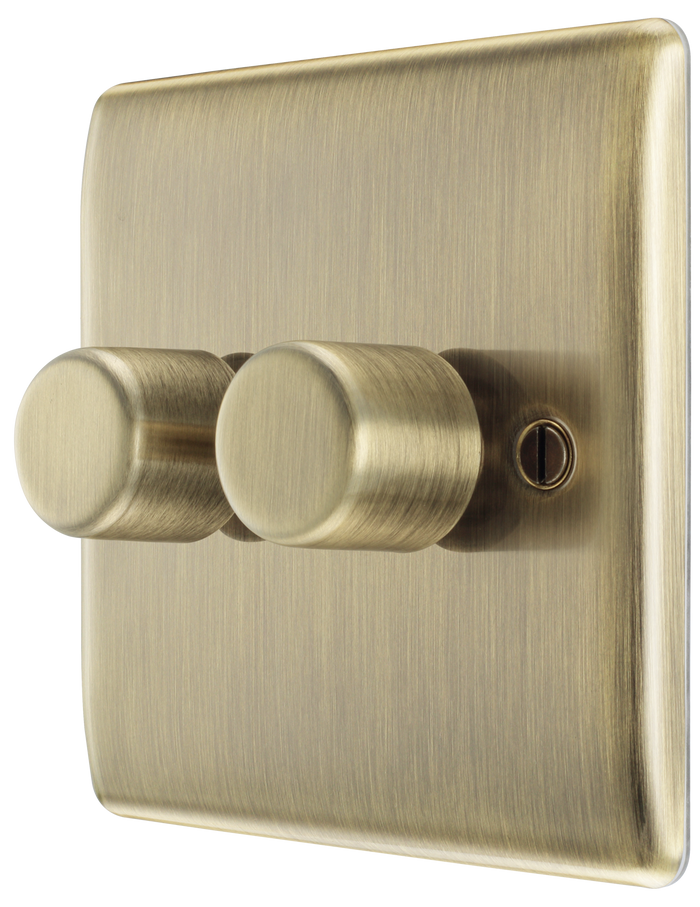 BG NAB82 Nexus Metal Antique Brass Double, 2 way push 200W