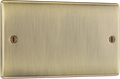 BG NAB95 Nexus Metal Antique Brass Double, blank plate