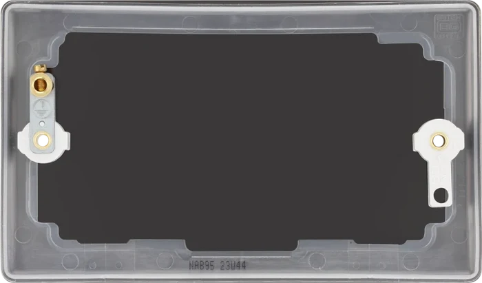 BG NAB95 Nexus Metal Antique Brass Double, blank plate