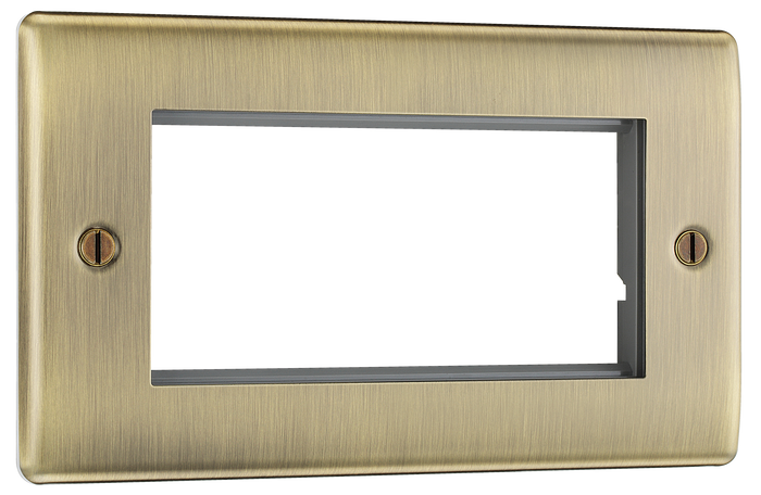 BG NABEMR4 Nexus Metal Antique Brass 4 module - rectangular