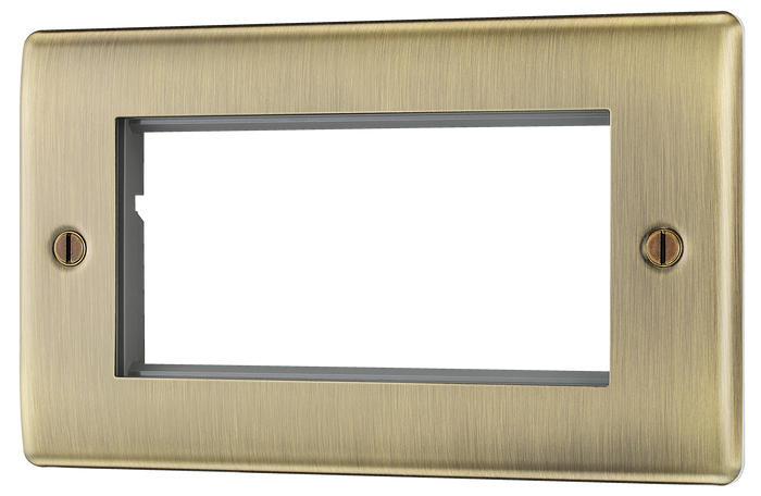 BG NABEMR4 Nexus Metal Antique Brass 4 module - rectangular
