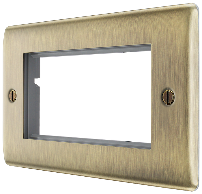BG NABEMR4 Nexus Metal Antique Brass 4 module - rectangular