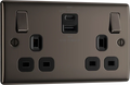 BG NBN22UAC45B Double switched single pole, with USB A + C (45W)
