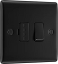 BG NFB50 Nexus Metal Matt Black Switched 13A Fused Connection Unit