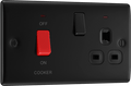 BG NFB70B 45A Double Pole, with Switched Socket and Indicators