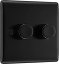 BG NFB82 Double Dimmer Switch, 2-way Push 200W