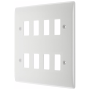 BG R88 Frontplate, 8 Gang square